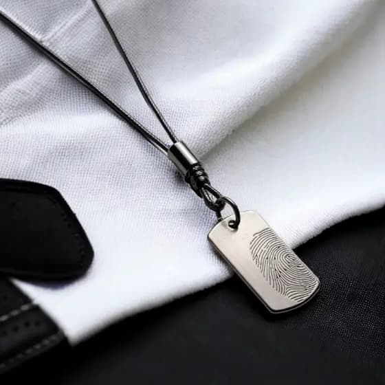 Colar Ajustável Placa Identidade Militar