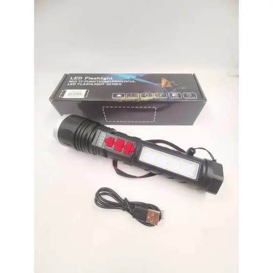 Lanterna Tática Recarregável Super Forte Para Pesca Camping Trilha