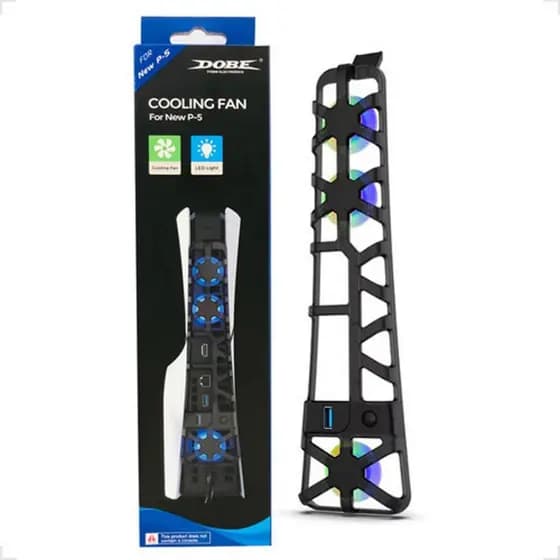 Cooler Externo Ventilador C/ Led Compatível Com Playstation 5 Slim Ps5 Slim