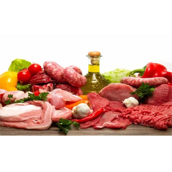 Painel Adesivo Parede Carne Bovina Crua Bife Mercado Açougue Decoração Modelo 04