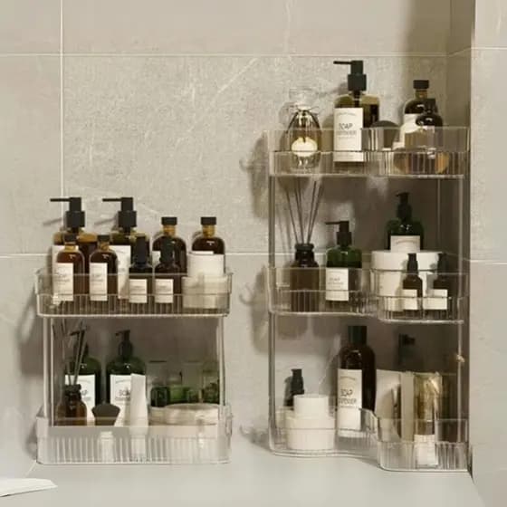 Prateleira Organizadora 2 /3 Andares Para Maquiagem Perfumes Multiuso Acrílico Transparente