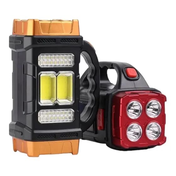 Lanterna grande múltiplos LED forte dois lados solar recarregável 25W TG