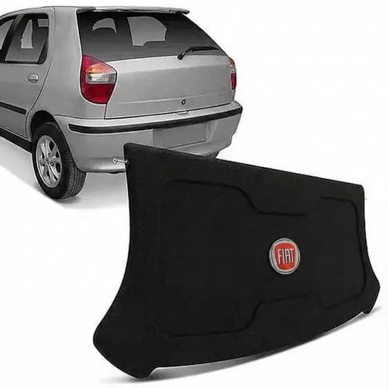 Tampão Bagagito Fiat Palio G2 4 Portas (2001 a 2007) Carpete Grafite ou Preto Com Furação 6x9