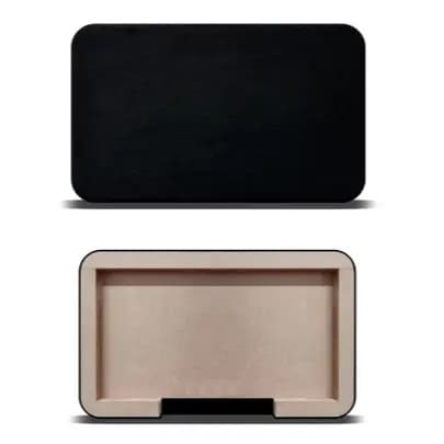 Painel Módulo De Porta Para Som Automotivo Com Passagem Para Cabos 60x40 cm - Preto