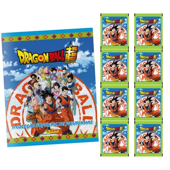 Álbum de Figurinhas Dragon Ball Brochura Com Pacotinhos - Panini