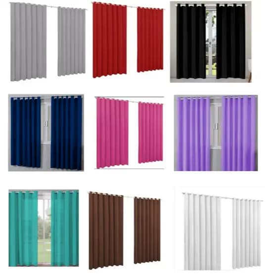 Cortina duas partes Roma 2,00m x1,40m para Sala Quarto cozinha Escritório Com Ilhós # Cores lindas. Decoração