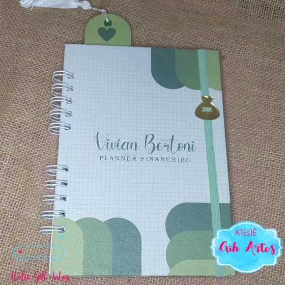 Planner financeiro - Capa Green