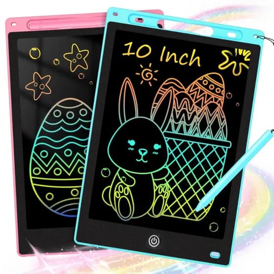 kit Lousa Mágica LCD 10 Polegadas Infantil Tablet de Escrita e Desenho Educativo
