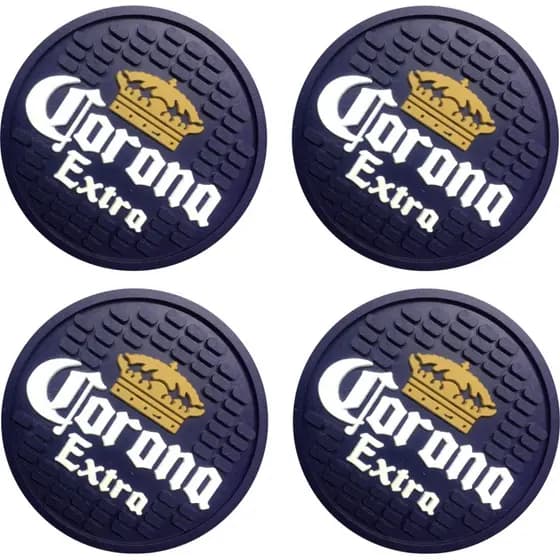 Kit 4 Porta Copo Corona - Descanso De Copo Emborrachado