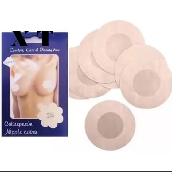 kit 20 Tapa-Seios Invisível Adesivo Protetor com 7,5cm de Diâmetro para Tampar Mamilos/Aureola/5PARES