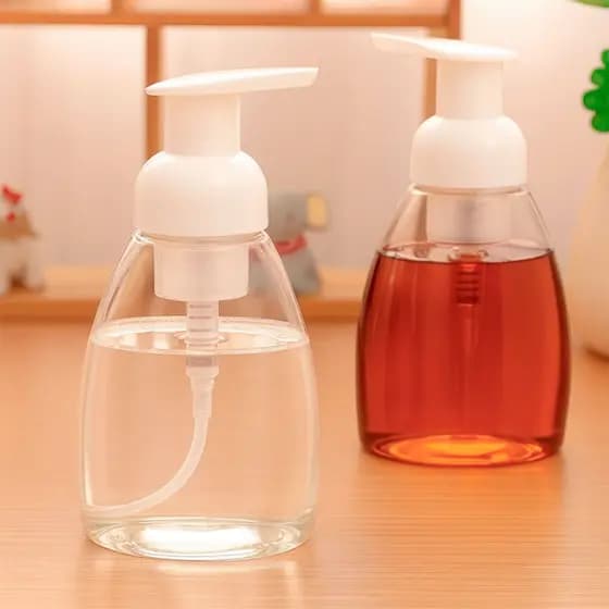 Kit 1/2 Porta Sabonete Líquido Dispenser Saboneteira Sistema Bomba de Espuma 300ML Maior Rendimento