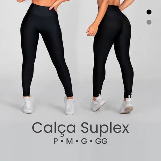 Calça Legging Suplex Cintura Alta Tecido Grosso Academia