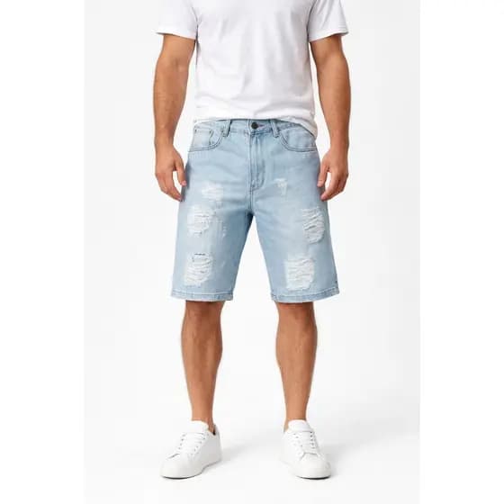 bermuda short jeans moda masculino verão promoção