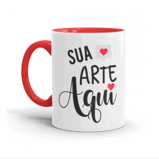 Caneca Alça Colorida Personalizada