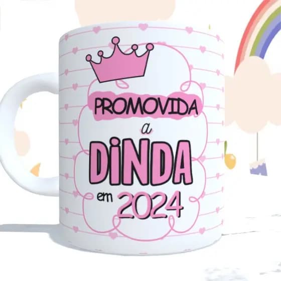 Canecas personalizadas Dindo e Dinda