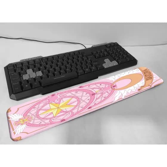 Apoio de pulso Sakura Cardcaptor cute rosa 47x9 cm ergonomico punho mouse pad teclado mousepad