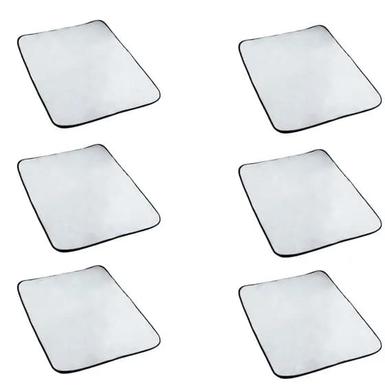 Kit com 06 Tapetes Higiênico Lavável para Pets - Tamanho P (45cm x 45cm)