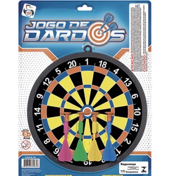 jogo de dardos infantil ponta com ventosa - brinquedo seguro