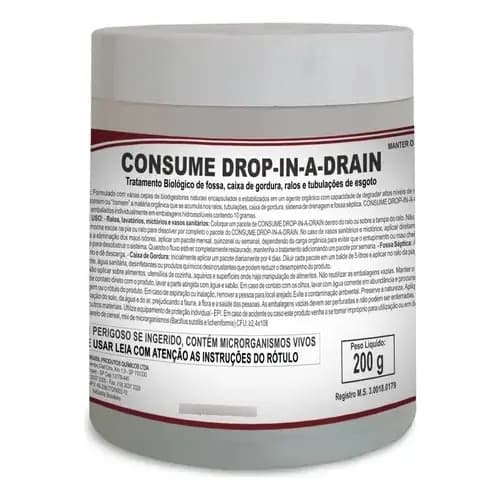 Spartan - Consume Drop-in-drain Capsulas Limpa Esgoto