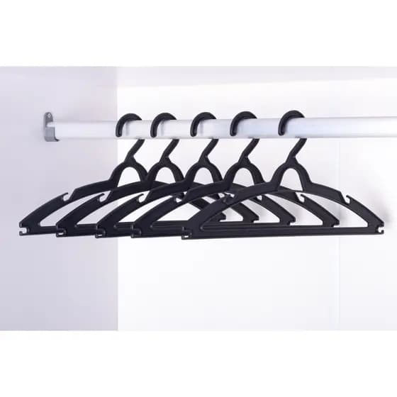 Conjunto 40 Cabides para roupas Reforçados adulto preto. Envio Imediato !!