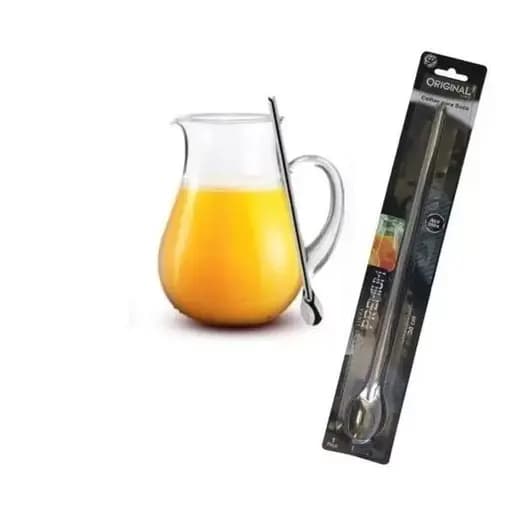 Colher Inox Para Suco 30 Cm Original Bebidas Coquetel