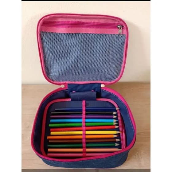 Estojo Box Escolar, Necessaire para maquiagem