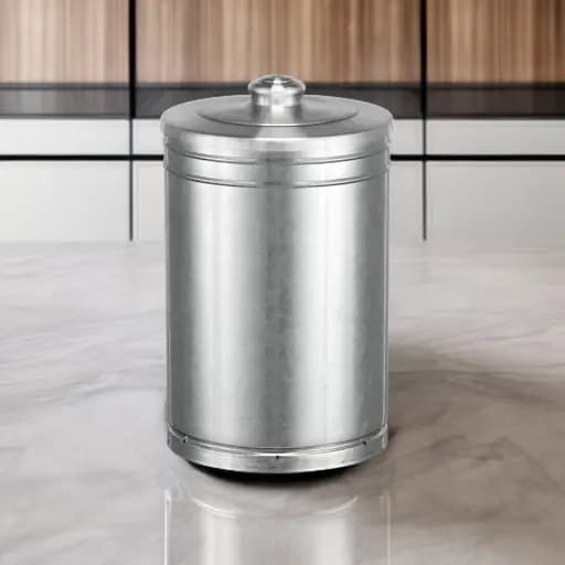 Lixeira banheiro e cozinha 10 litros aço galvanizado lixeira cozinha lixo banheiro