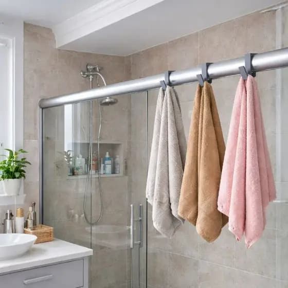 1 Gancho Para Toalhas Modelo Prático Suporte Toalhas Decorativo