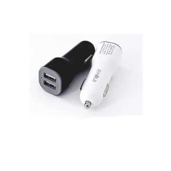Carregador Veicular Carro Inova para Celular Fonte 2 entradas USB Turbo Rápido