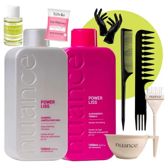 Kit Definitiva Power Liss 1 Litro Nuance Shampoo + Alisante