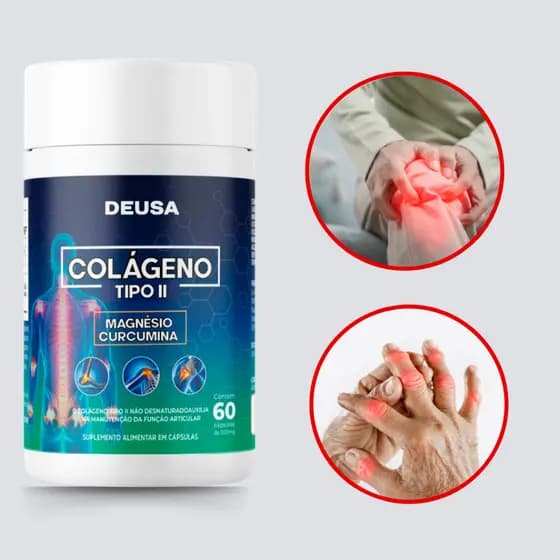 Colageno Tipo 2 Premium 40mg Fórmula ULTRA Artrite Artrose Tendões Joelho Coluna