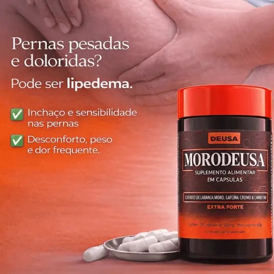 Fórmula Para Lipedema - Morodeusa - Morosil, Cromo, Cafeína, L-Carnitina, L-teanina