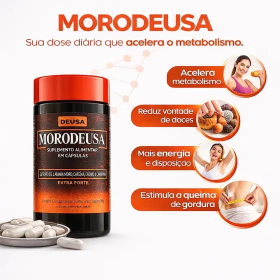 LARANJA M Premium Original + Cromo + Cafeina + L-Carnitina + L-teanina - Morodeusa - Deusa Suplementos