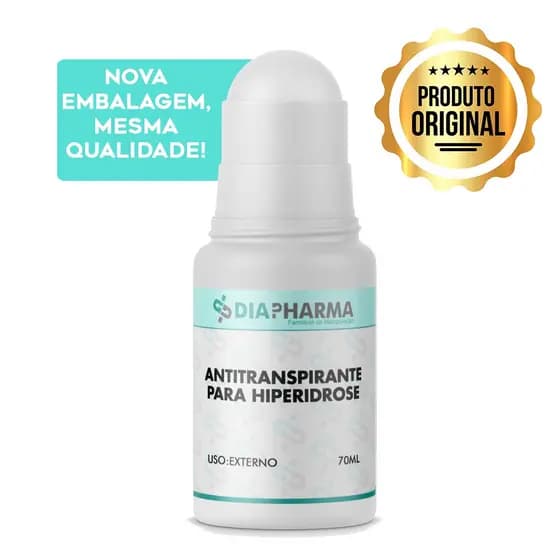 Antitranspirante Para Hiperidrose (suor Excessivo) - Em Roll On 70ml - Dp