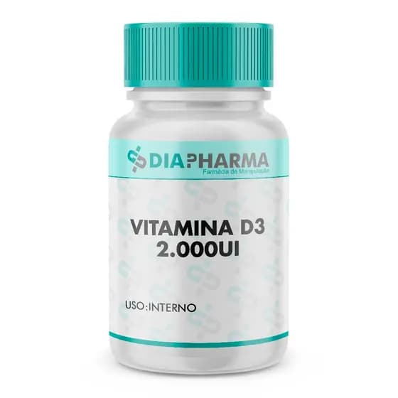 Vitamina D3 2.000ui PURA (Colecalciferol) - Cápsulas