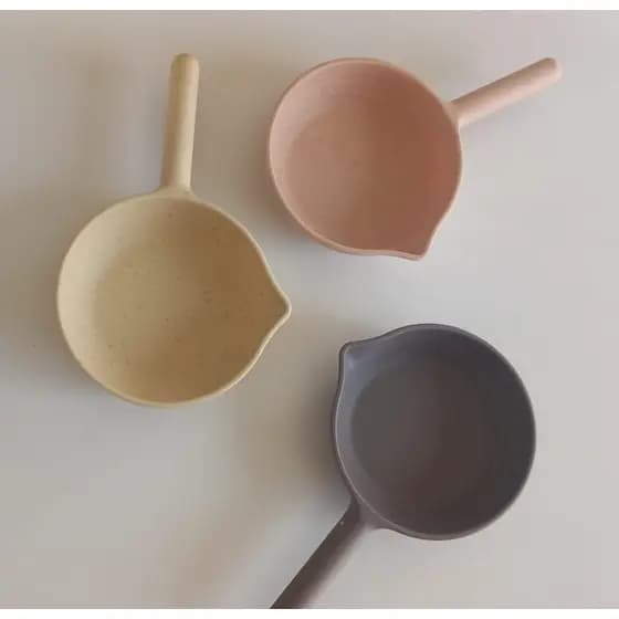 Kit Molheira para servir shoyu e molhos. Em bambu com 3 unidades 12x7x2cm- Qualidade Lyor SKU-138
