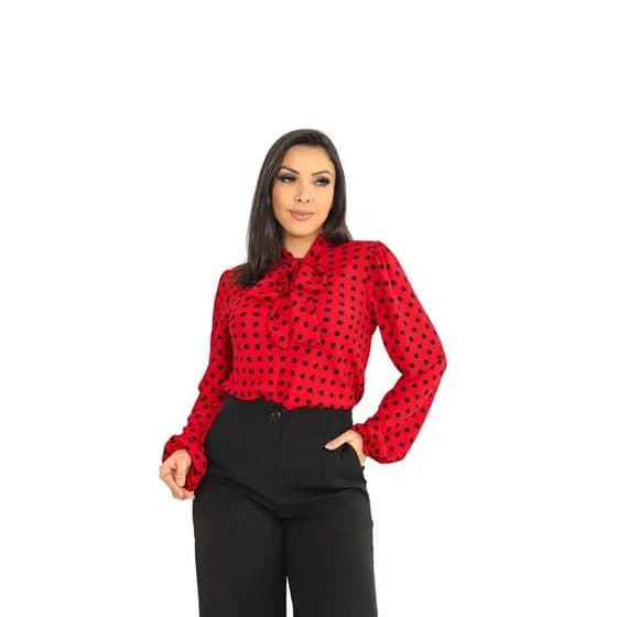 Blusa Feminina Manga Longa Moda Evangelica Linda Sku:bmlp18