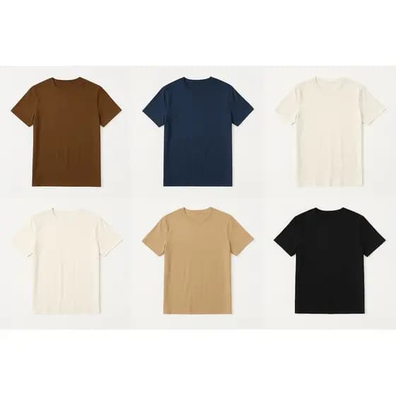 Kit 6 Camiseta Masculina Basica Lançamento Algodão Premium Fio 30.1 100% Verão