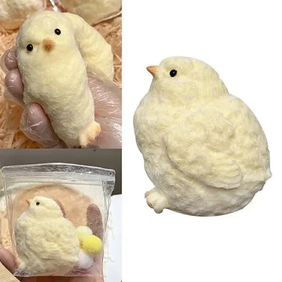 Feito À Mão TPR Mole Frango Bonito Squeeze Pintinhos Macio Brinquedos Fidget Brinquedo De Descompressão Para