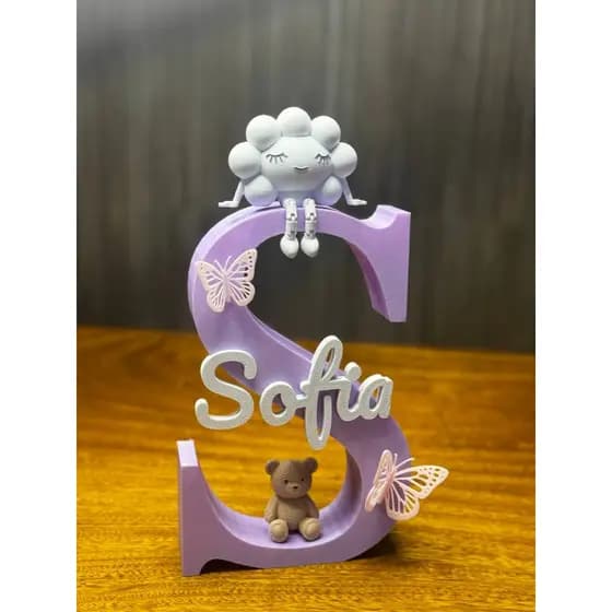 Letreiro Personalizado Infantil com Nome e Personagens