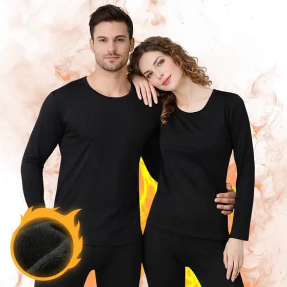 Conjunto Flanelado Blusa Térmica Masculino ou Feminino Calça Inverno Peluciada Segunda Pele Frio