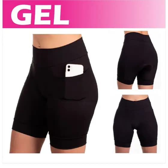 Bermuda de ciclismo para ciclistas Feminina GE D70