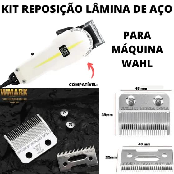 Lâmina Aço Kit Reposição P/ Máquina De Corte Com Fio