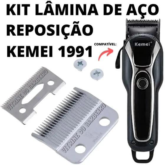 Kit Reposição Lâmina De Aço Para Máquina Tosa Pet 1991
