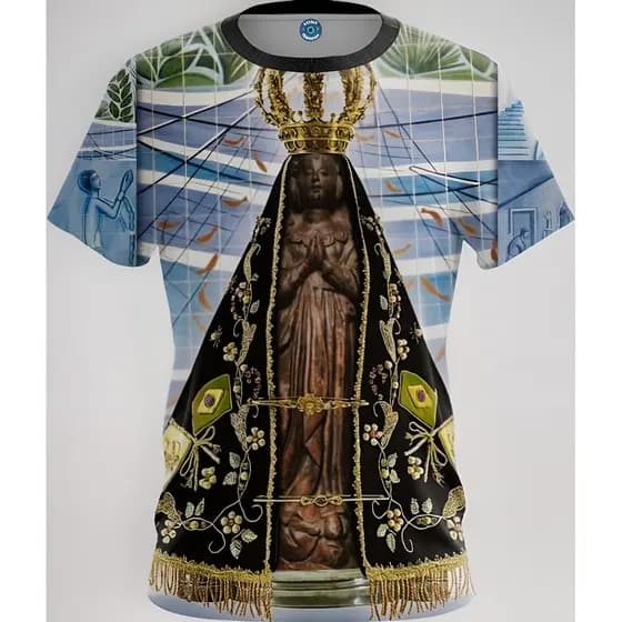 Camisa Camiseta Adulto Nossa Senhora Aparecida Padroeira 07