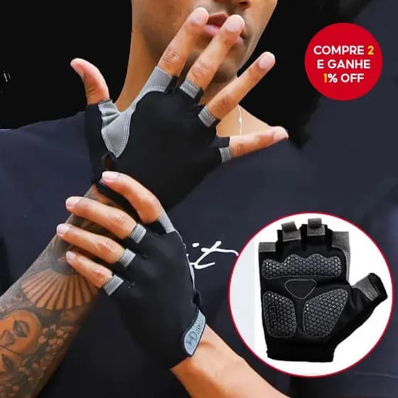 Luvas De Ginástica Sem Dedos Para Treinamento Físico , Musculação , Exercício , Ciclismo , Antiderrapante , Respirável