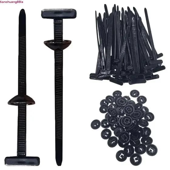 10/50/100/150 Unidades De Fivela Cabo Universal De Nylon Reforçado Laços Zip De Travamento Presilha Automotiva