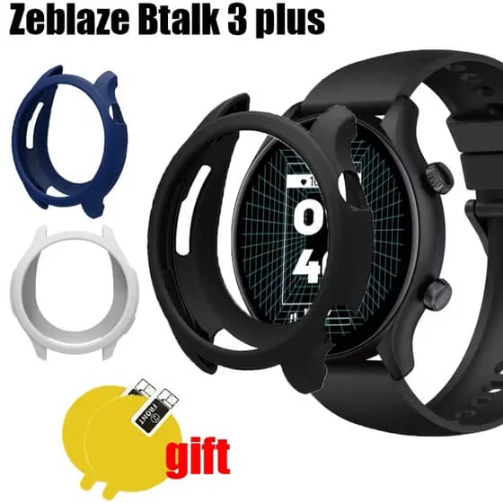 Para Zeblaze Btalk 3 Plus Caso De Smartwatch Relógio Inteligente Protetor Pára-Choques Macio Silicone Escudo Tela Casos