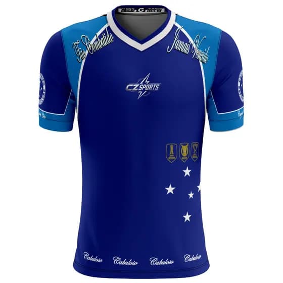 CAMISA futebol CABULOSO DRY ESPORTIVA CAMISETA raposa TREINO TIME CORRIDA MASCULINA DRYFIT azul