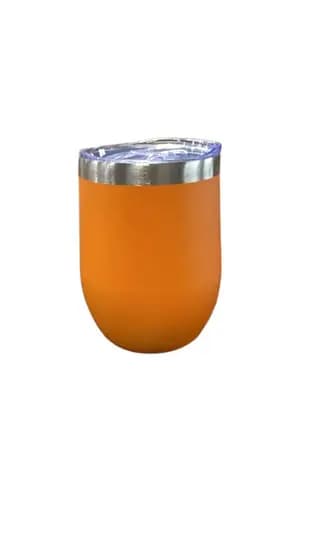COPO Térmico cuia Personalizado Inox com Tampa Antivazamento (360 ml) - Laranja